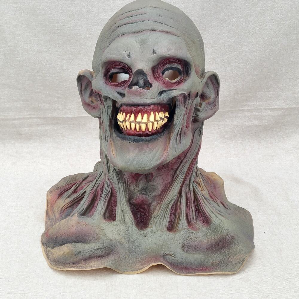 Vintage 1997 Halloween Mask The Paper Magic Group Ghoul Zombie Monster Full Head
